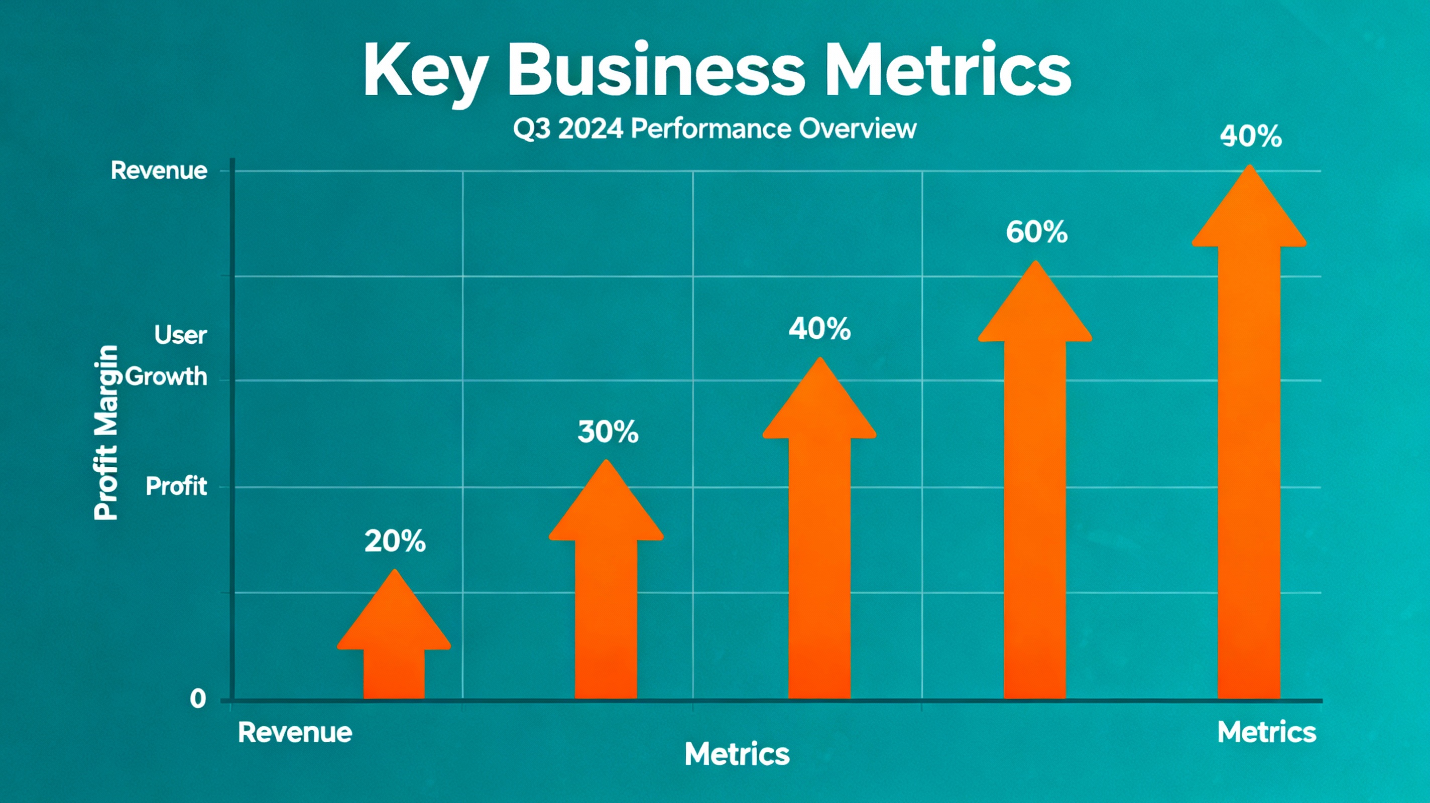 Growth metrics infographic