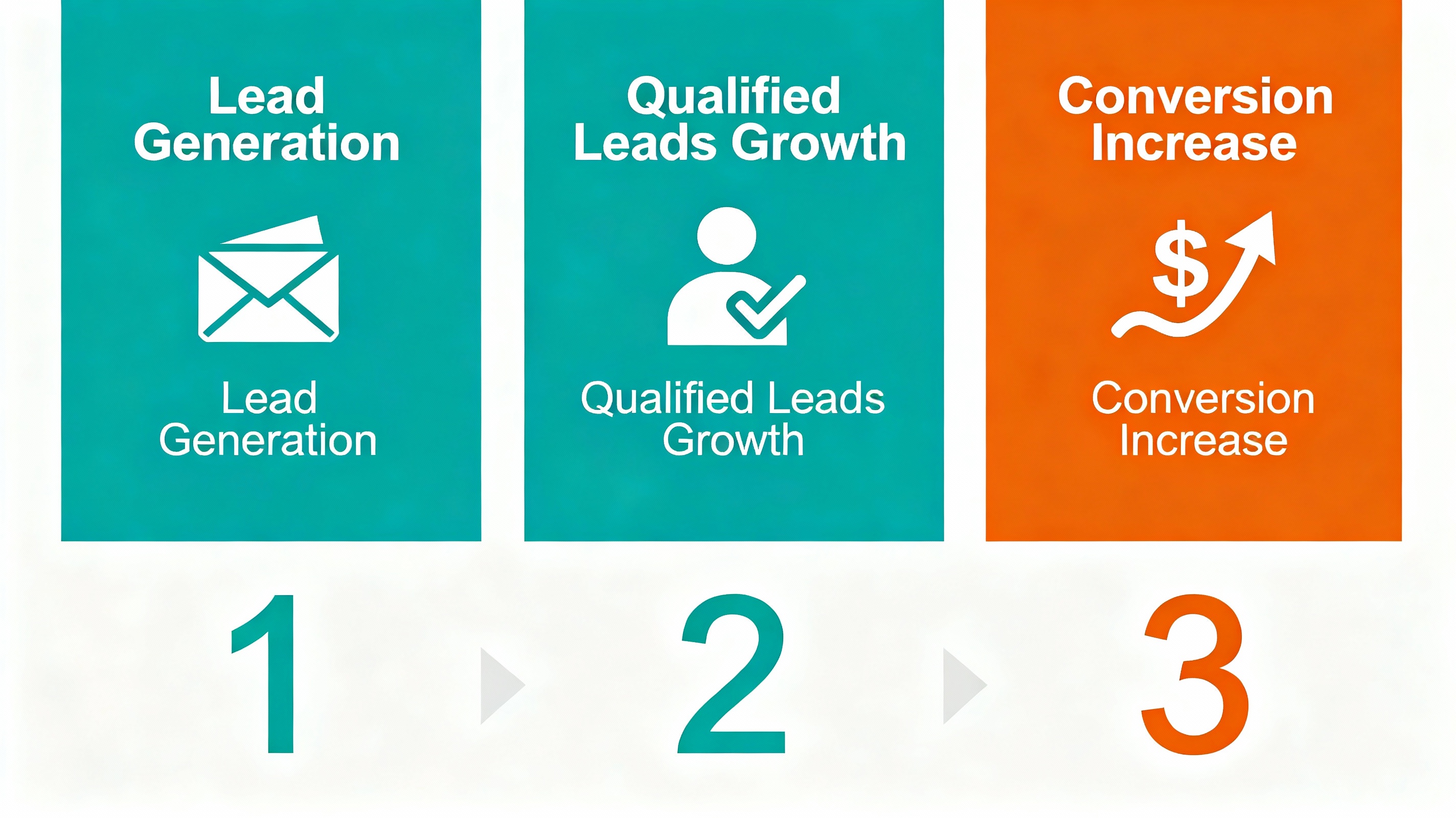 Case study showing 3x increase in qualified leads over 6 months